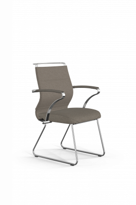 Кресло ErgoLife Sit Well M4-167K, песочный/хром в Нижнем Тагиле - nizhnij-tagil.germes-mebel.ru | фото