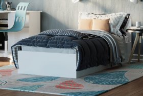Кровать МОРИ КРМ 900.1, белый в Нижнем Тагиле - nizhnij-tagil.germes-mebel.ru | фото