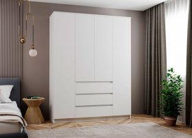 Шкаф Мори МШ1600, белый в Нижнем Тагиле - nizhnij-tagil.germes-mebel.ru | фото