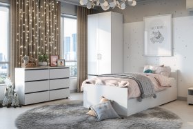 Детская Токио Белый текстурный в Нижнем Тагиле - nizhnij-tagil.germes-mebel.ru | фото