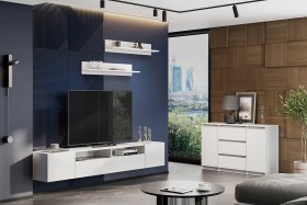 Гостиная Денвер белый в Нижнем Тагиле - nizhnij-tagil.germes-mebel.ru | фото