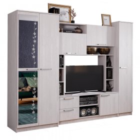 Стенка Флора, ясень белый в Нижнем Тагиле - nizhnij-tagil.germes-mebel.ru | фото