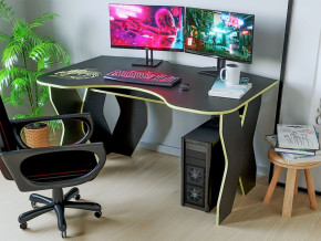 Компьютерный стол КЛ №9.0 (Черный/Желтый) в Нижнем Тагиле - nizhnij-tagil.germes-mebel.ru | фото