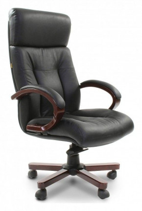 Кресло для руководителя Chairman 421 черный/орех темный, черный в Нижнем Тагиле - nizhnij-tagil.germes-mebel.ru | фото