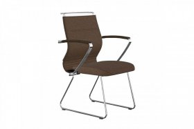 Кресло ErgoLife Sit Well M4-167K, коричневый/хром в Нижнем Тагиле - nizhnij-tagil.germes-mebel.ru | фото