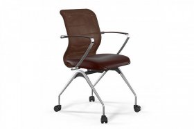 Кресло ErgoLife Sit 8 M4-9К основание F53.W02, темно-коричневый/хром в Нижнем Тагиле - nizhnij-tagil.germes-mebel.ru | фото