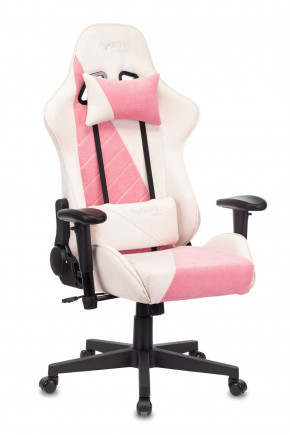 Кресло игровое Бюрократ VIKING X VIKING X PINK Fabric белый/розовый в Нижнем Тагиле - nizhnij-tagil.germes-mebel.ru | фото