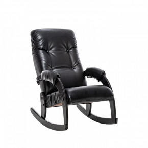 Кресло-качалка Модель 67 Венге, к/з Vegas Lite Black в Нижнем Тагиле - nizhnij-tagil.germes-mebel.ru | фото