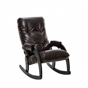 Кресло-качалка Модель 67 Венге текстура, к/з Varana DK-BROWN в Нижнем Тагиле - nizhnij-tagil.germes-mebel.ru | фото