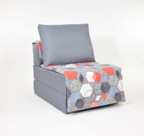 Кресло-кровать бескаркасное Харви (серый-геометрия слейт) в Нижнем Тагиле - nizhnij-tagil.germes-mebel.ru | фото