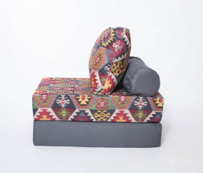 Кресло-кровать-пуф бескаркасное Прайм (мехико серый-графит) в Нижнем Тагиле - nizhnij-tagil.germes-mebel.ru | фото
