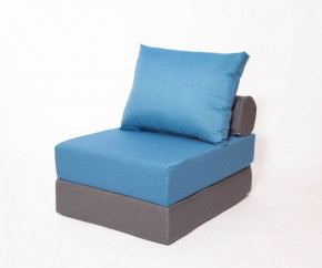 Кресло-кровать-пуф бескаркасное Прайм (синий-графит (Ф) в Нижнем Тагиле - nizhnij-tagil.germes-mebel.ru | фото
