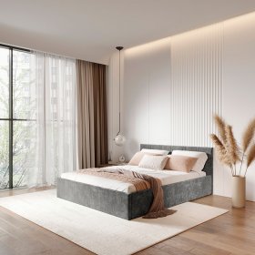 Кровать 140*200 см Ника КР-13 грифельный в Нижнем Тагиле - nizhnij-tagil.germes-mebel.ru | фото