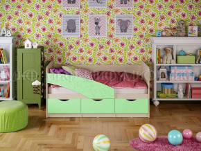 Кровать Бабочки (Салатовый матовый) 1600 в Нижнем Тагиле - nizhnij-tagil.germes-mebel.ru | фото