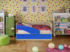 Кровать Бабочки (Синий матовый) 1800 в Нижнем Тагиле - nizhnij-tagil.germes-mebel.ru | фото