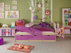 Кровать Дельфин (Фиолетовый металлик) 1600 в Нижнем Тагиле - nizhnij-tagil.germes-mebel.ru | фото