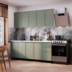 Кухня 2,0 м Астрид эвкалипт софт в Нижнем Тагиле - nizhnij-tagil.germes-mebel.ru | фото