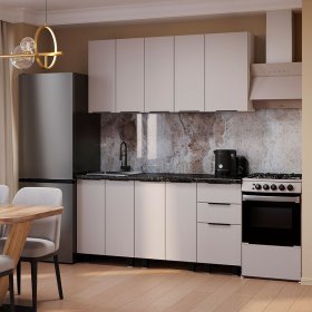 Кухня 1,6 м Эко кашемир в Нижнем Тагиле - nizhnij-tagil.germes-mebel.ru | фото