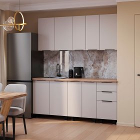 Кухня 1,8 м Эко кашемир в Нижнем Тагиле - nizhnij-tagil.germes-mebel.ru | фото