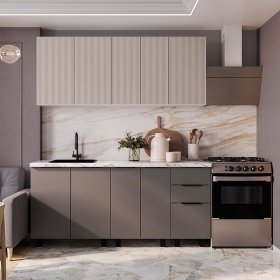 Кухня София 1,8 м муссон софт/айриш в Нижнем Тагиле - nizhnij-tagil.germes-mebel.ru | фото