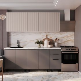 Кухня София 2,0 м муссон софт/айриш в Нижнем Тагиле - nizhnij-tagil.germes-mebel.ru | фото