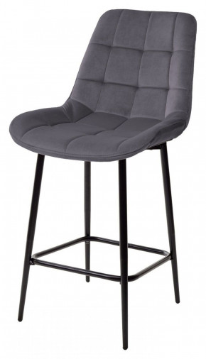 Полубарный стул ХОФМАН, цвет H-09 Светло-серый, велюр / черный каркас H=63cm М-City в Нижнем Тагиле - nizhnij-tagil.germes-mebel.ru | фото
