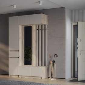 Прихожая Багира дуб смоки/кашемир в Нижнем Тагиле - nizhnij-tagil.germes-mebel.ru | фото