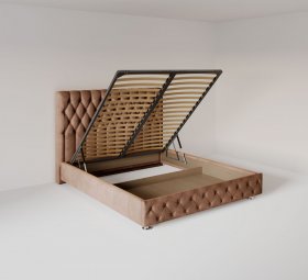 Кровать Версаль 2.0 м с подъемным механизмом в Нижнем Тагиле - nizhnij-tagil.germes-mebel.ru | фото