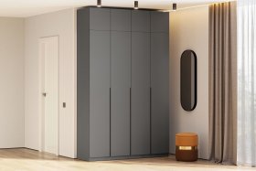 Шкаф шк-5 графит 1600, с антресолью в Нижнем Тагиле - nizhnij-tagil.germes-mebel.ru | фото