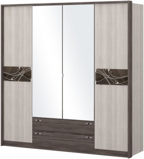 Шкаф 4-х дверный с зеркалом Шк69.2 МС Николь в Нижнем Тагиле - nizhnij-tagil.germes-mebel.ru | фото