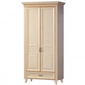 Шкаф для одежды 2-х дверный №471 Марлен Кремовый белый в Нижнем Тагиле - nizhnij-tagil.germes-mebel.ru | фото