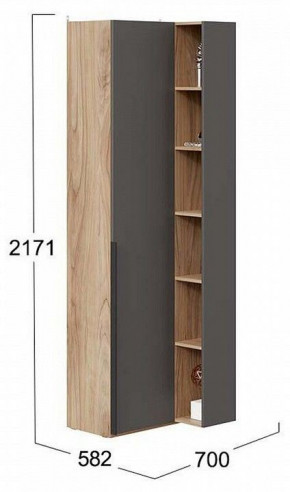 Шкаф комбинированный Порто СМ-393.21.024 в Нижнем Тагиле - nizhnij-tagil.germes-mebel.ru | фото