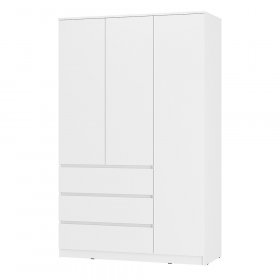 Шкаф 3-х створчатый ШК-08 Симпл белый в Нижнем Тагиле - nizhnij-tagil.germes-mebel.ru | фото