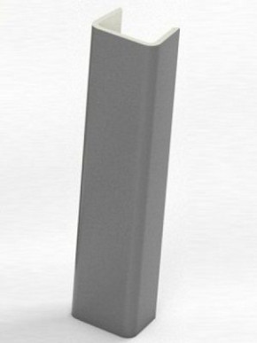Торцевая заглушка  для цоколя h100 мм Цвет Алюминий (SV-Мебель) в Нижнем Тагиле - nizhnij-tagil.germes-mebel.ru | фото