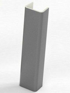 Торцевая заглушка для цоколя h150 мм Цвет Алюминий (SV-Мебель) в Нижнем Тагиле - nizhnij-tagil.germes-mebel.ru | фото