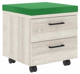 Тумбочка Xten XMC-2D.1A, сосна эдмонт/зеленый в Нижнем Тагиле - nizhnij-tagil.germes-mebel.ru | фото