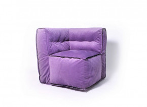 Угловое модульное бескаркасное кресло Комфорт (Фиолет велюр) в Нижнем Тагиле - nizhnij-tagil.germes-mebel.ru | фото