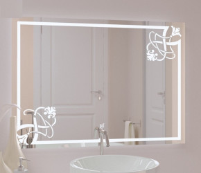 Зеркало в ванную Фаина с LED подсветкой в Нижнем Тагиле - nizhnij-tagil.germes-mebel.ru | фото